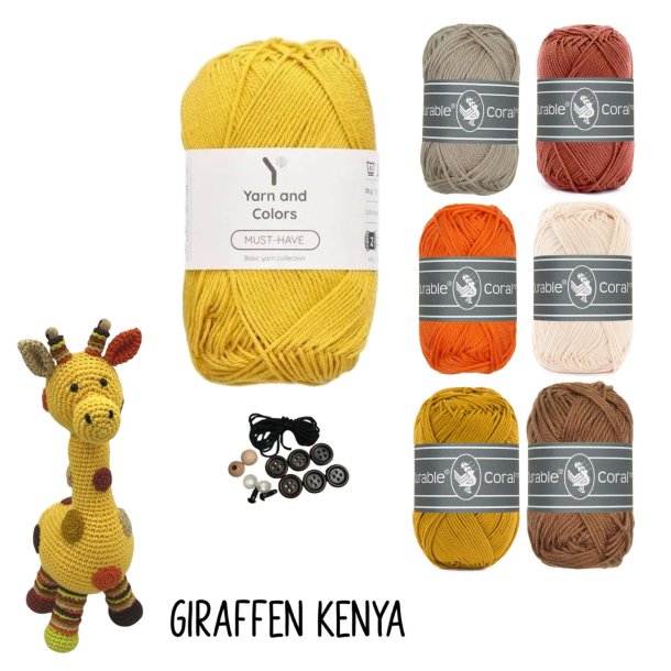 Hklekit til Giraffen Kenya - BRASS