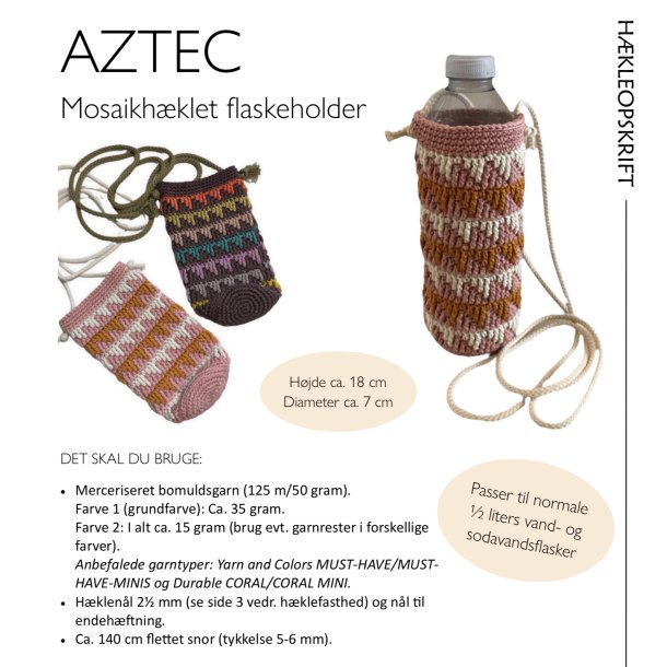 Hkleopskrift AZTEC flaskeholder