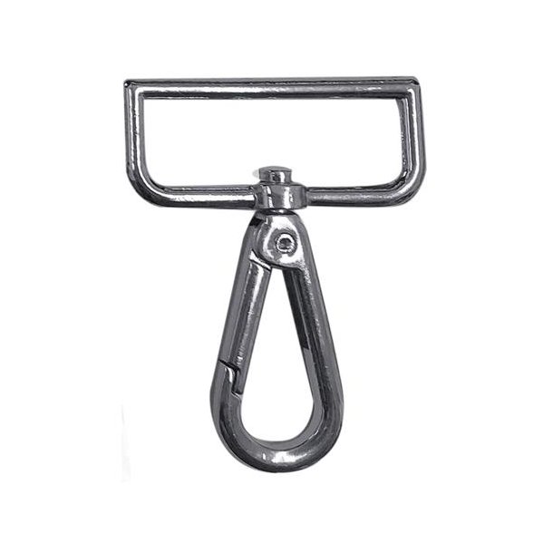 Kraftige karabiner (2 stk.), 30 mm, slv