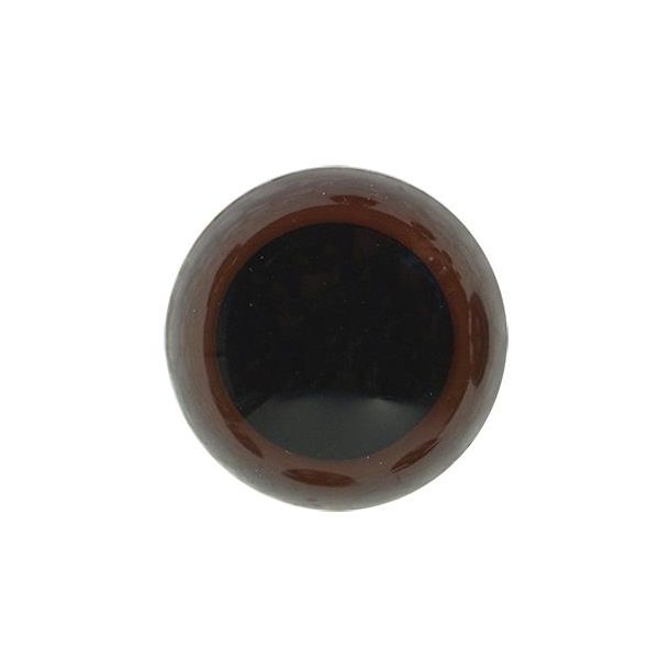 5 par sikkerhedsjne 8 mm, runde, sort/mrkebrun (D98_881)